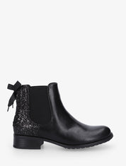 Bottines élastiquées à contrefort pailleté - Noir - 1