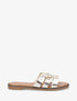 Mules croisées en simili - Or - 5