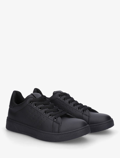 Sneakers plates classiques - Noir - 4