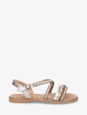 Nu-pieds à brides fantaisies - Taupe - 1