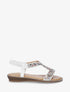 Nu-pieds élastiquées à strass - Blanc - 1