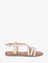Nu-pieds croisés irisés - Beige - 1