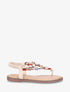 Nu-pieds brides à bijoux et pierres - Beige - 5