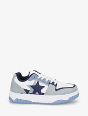 Sneakers à motif étoile - Bleu - 1