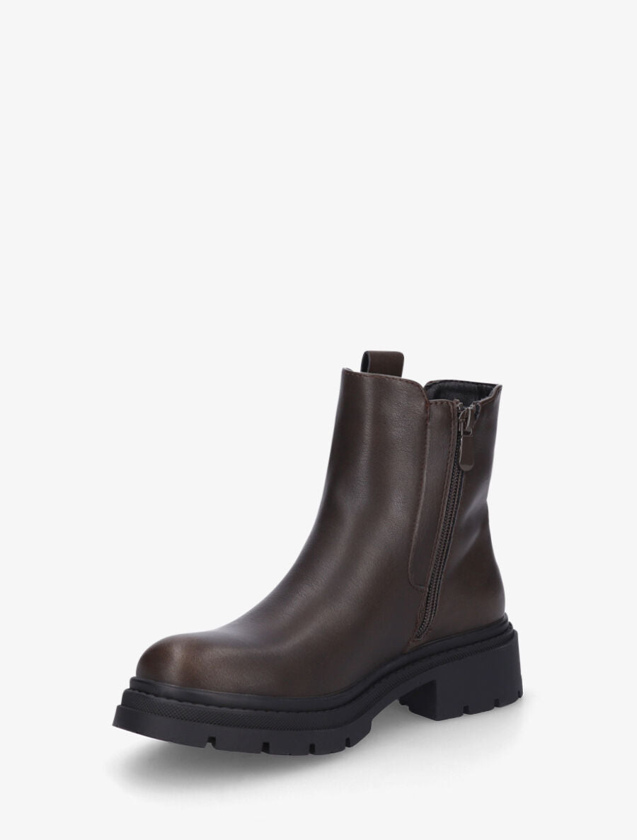 Bottines style chelsea à boucle décorative - Marron - 3