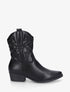 Bottines style santiags - Noir - 1