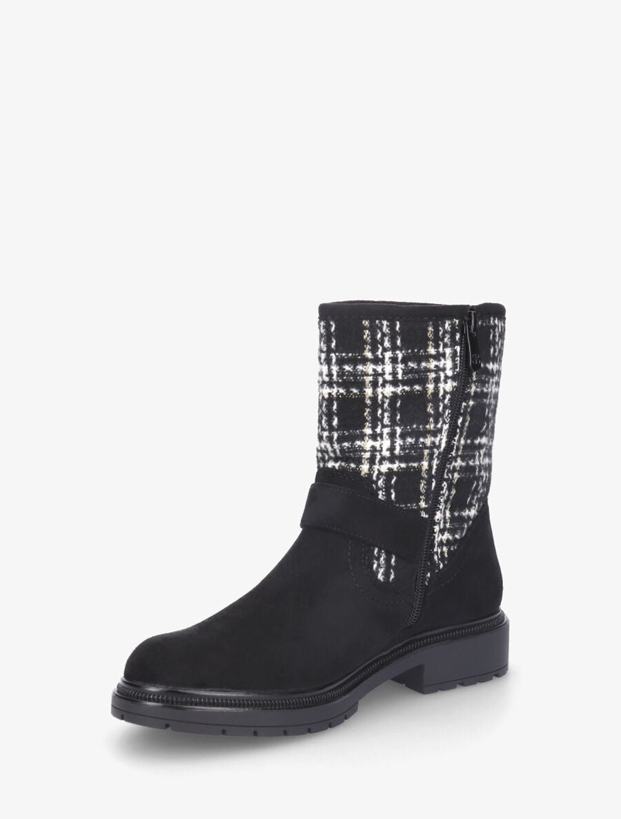 Bottines effet tweed - Noir - 3