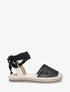 Espadrilles avec liens à nouer - Noir - 1