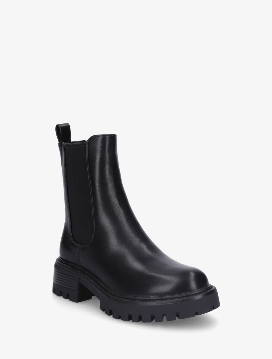 Bottines montantes élastiquées - Noir - 2