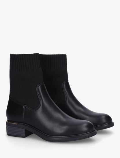 Bottines style chaussettes à détail métallique - Noir - 4