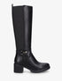 Bottes élastiquées à talon - Noir - 5