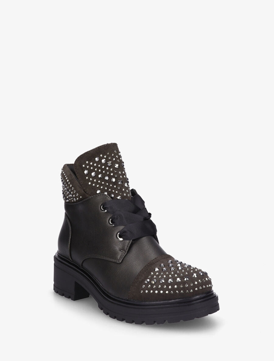 Bottines low cut à lacets - Anthracite - 2