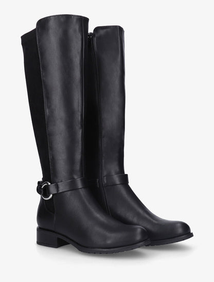 Bottes bi-matière unies - Noir - 4