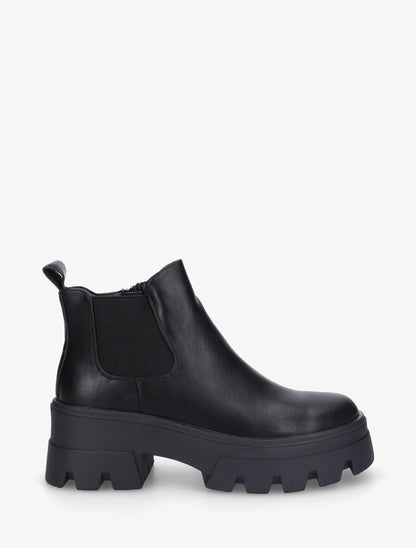 Chelsea boots à semelle crantée - Noir - 1