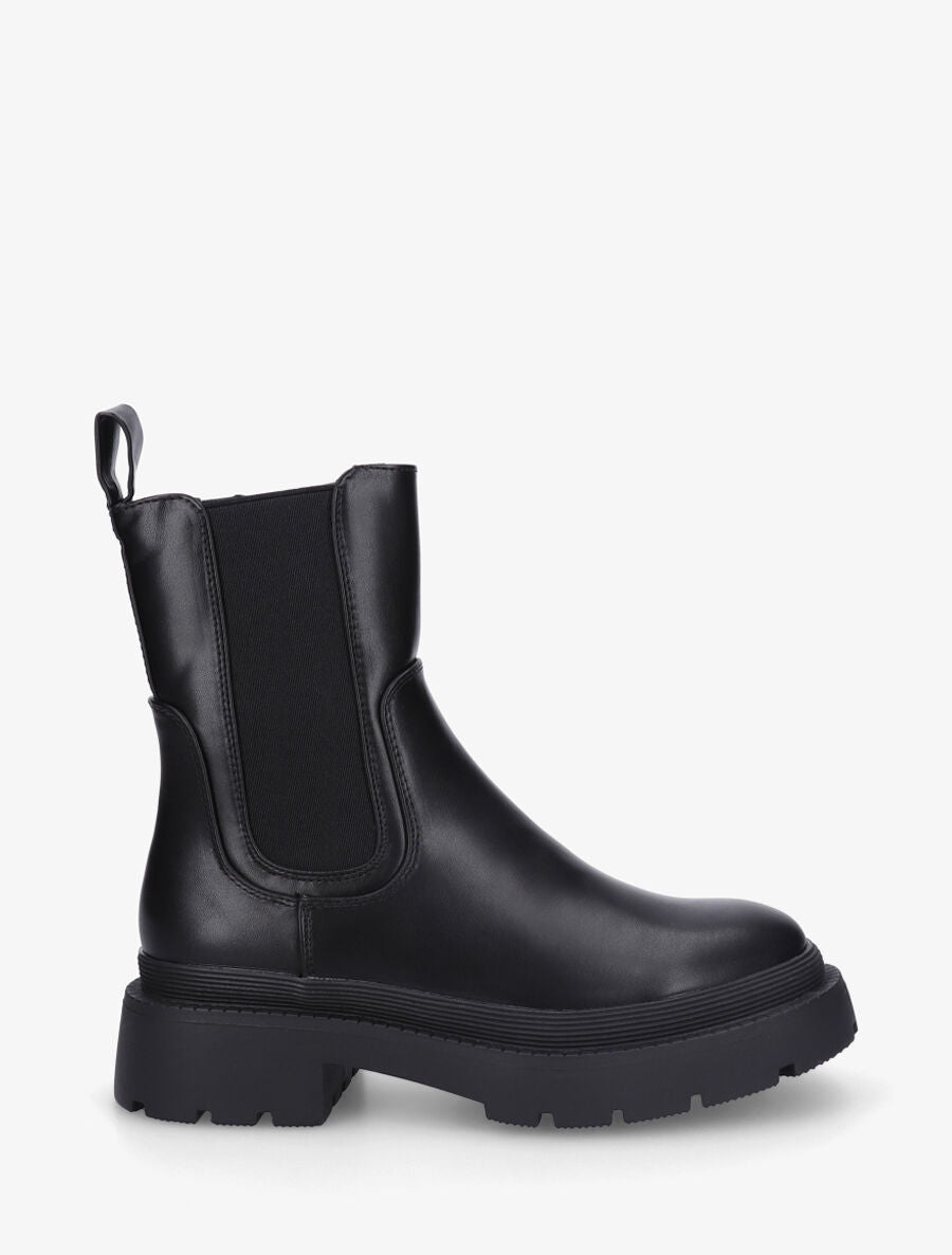 Bottines unies style chelsea - Noir - 5
