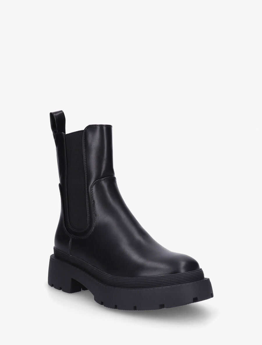 Bottines unies style chelsea - Noir - 2