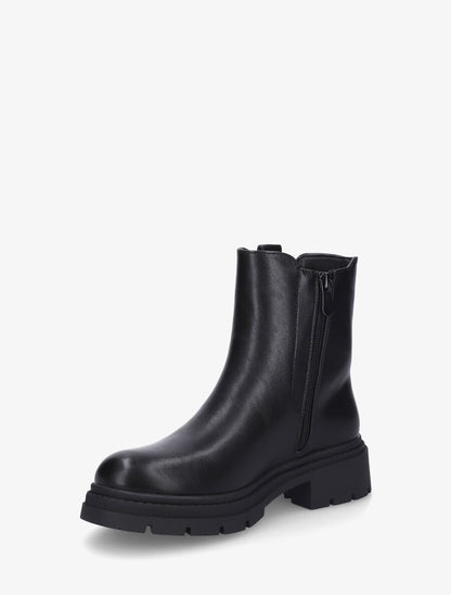 Bottines en simili élastiquées - Noir - 3