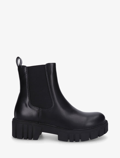 Bottines unies style chelsea - Noir - 5