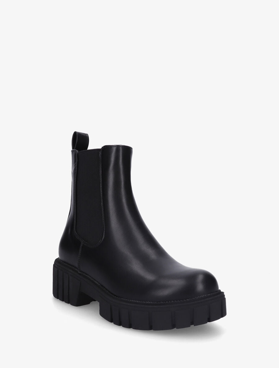 Bottines unies style chelsea - Noir - 2