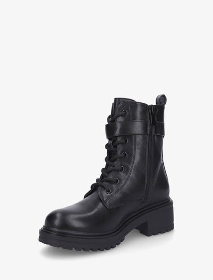 Bottines montantes à empiècement métal - Noir - 3