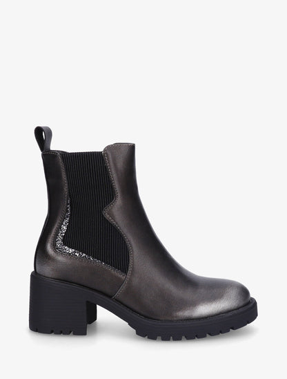 Bottines élastiquées à détail irisé - Bronze - 5