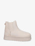 Bottines fourrées à bande élastiquée - Beige - 5