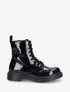 Bottines vernies et montantes à lacets - Noir - 5
