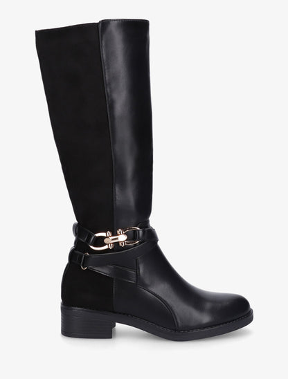 Bottes unies bi-matière - Noir - 5