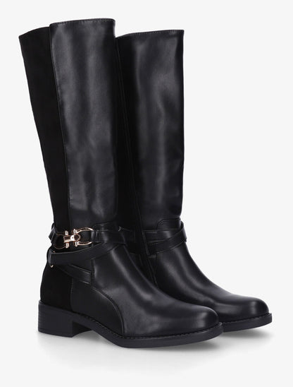 Bottes unies bi-matière - Noir - 4