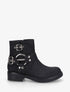 Bottines unies sanglées - Noir - 5