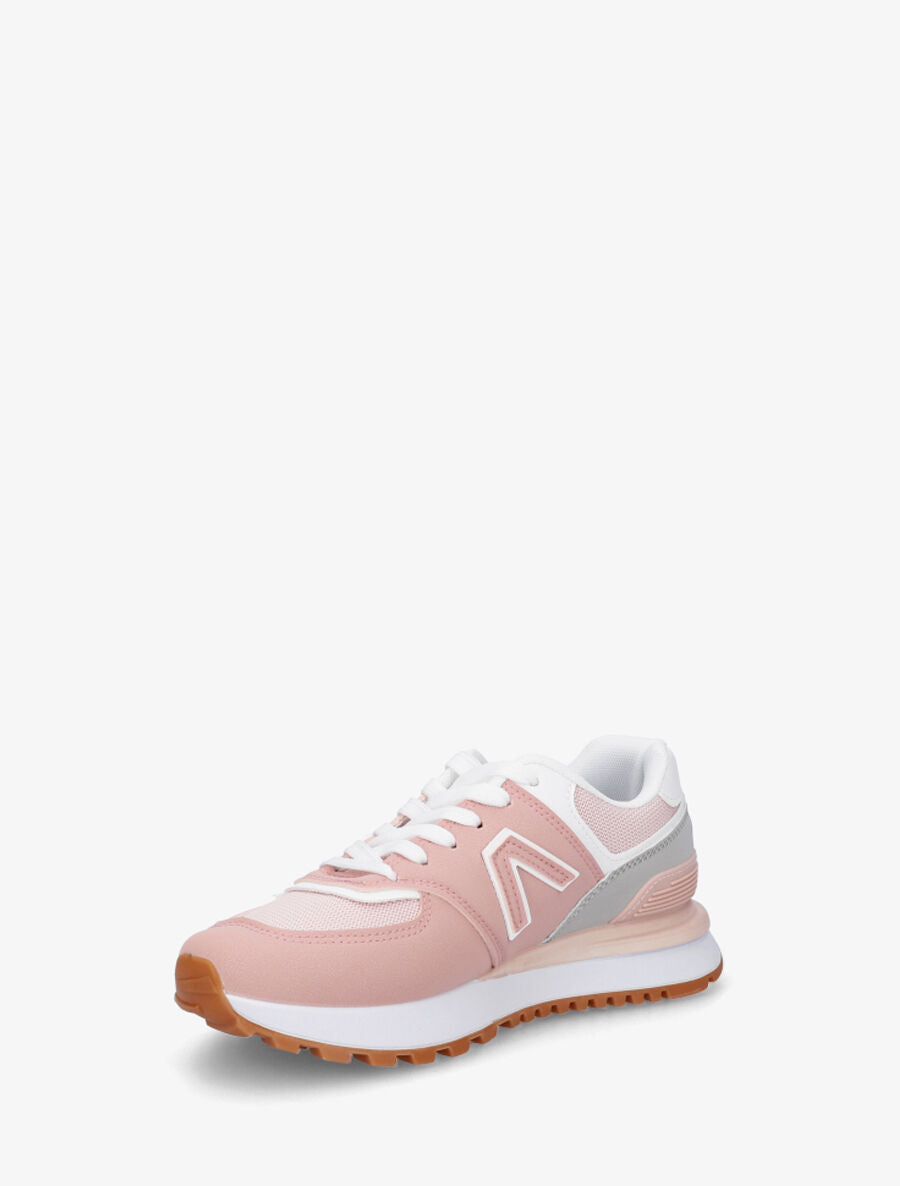 Sneakers classiques en simili - Rose - 3