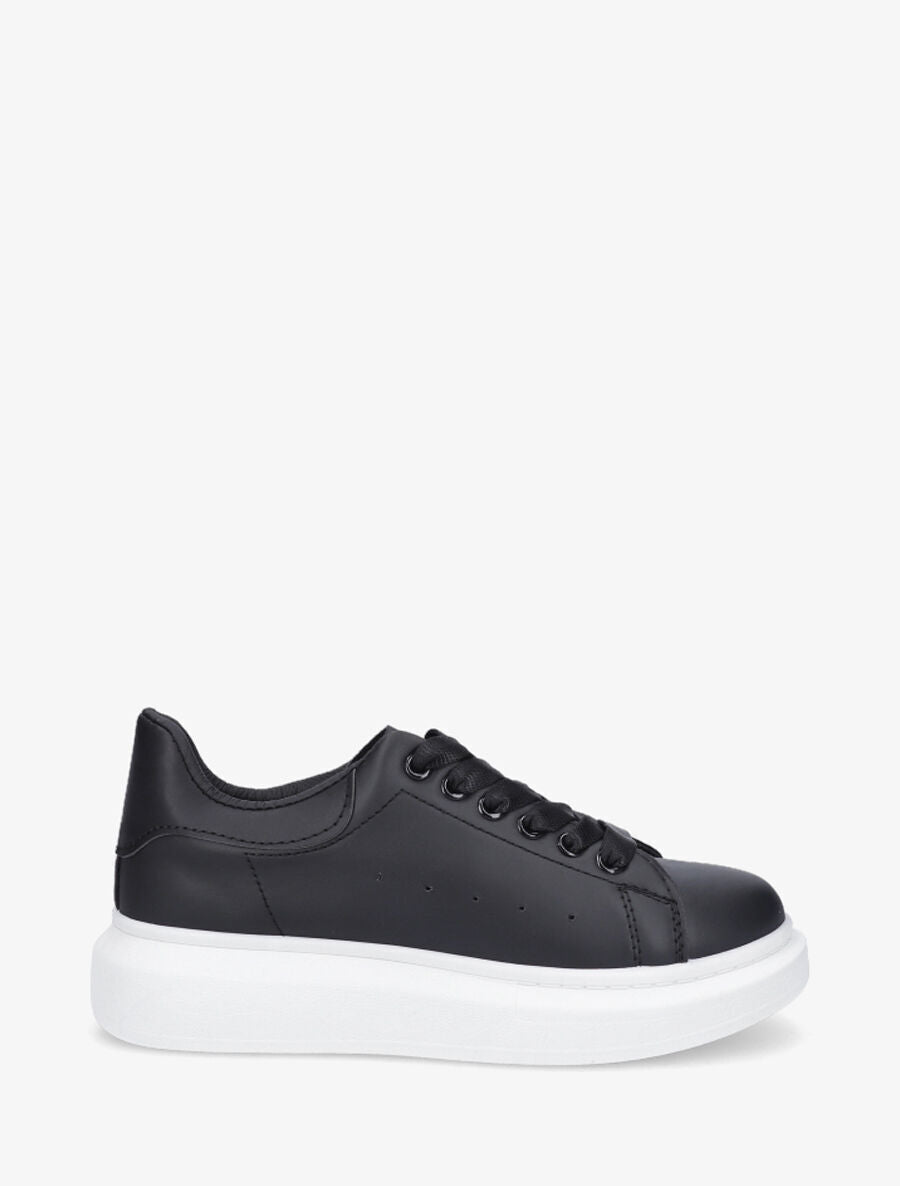 Sneakers classiques en simili - Noir - 1