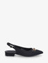 Ballerines ouvertes à boucle bijou - Noir - 1