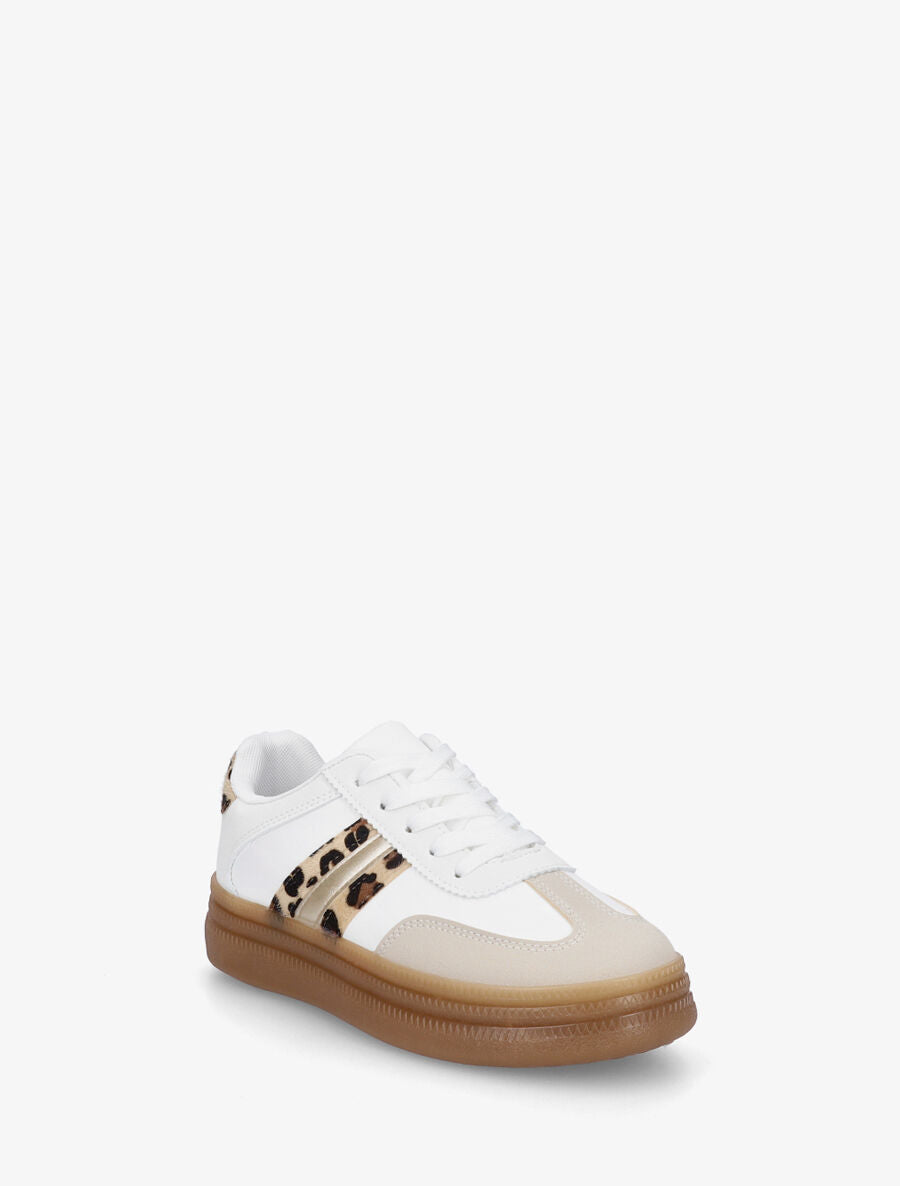 Sneakers à semelle épaisse - Camel - 2