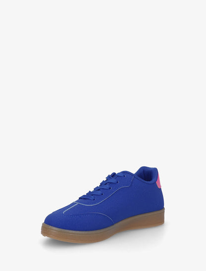 Sneakers color block à bandes contrastantes - Bleu roi - 3