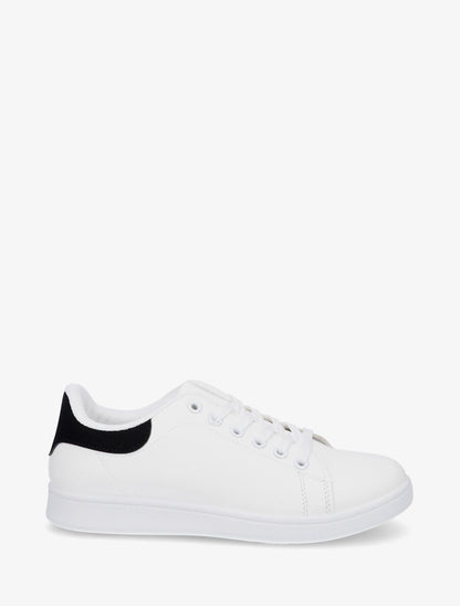 Sneakers classiques en simili - Noir - 1