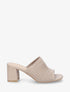 Mules à ganse en tissu - Taupe - 1