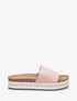 Mules en suédine à semelle plateforme fantaisie - Rose - 1