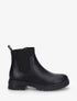 Bottines élastiquées plates en simili - Noir - 1