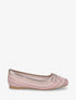 Ballerines plates tissées à détail irisé - Rose gold - 1