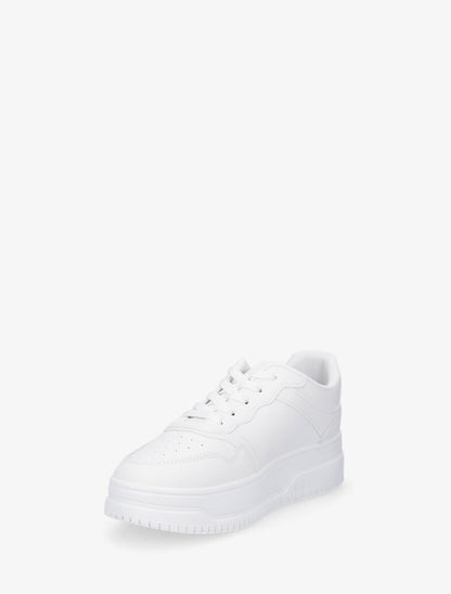 Baskets classiques en simili - Blanc - 3