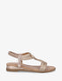 Nu-pieds style corde à tour de cheville élastiquée - Rose gold - 1