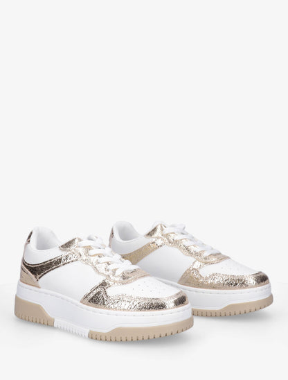 Baskets classiques en simili - Or - 4