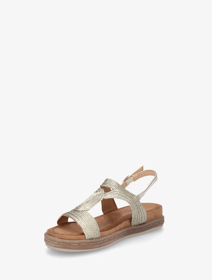 Nu-pieds style corde - Or - 4