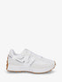 Baskets à empiècement en toile et effet nubuck - Blanc - 1