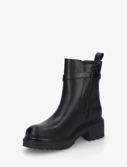 Bottines élastiquées à empiècement métallique - Noir - 3