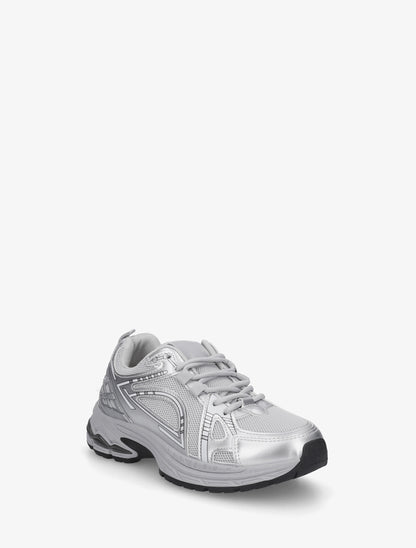 Baskets style running - Argent - 2