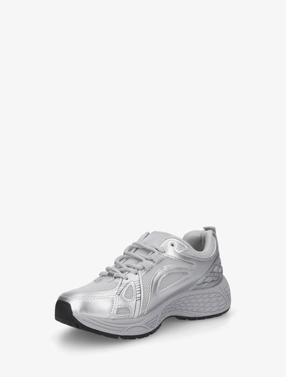 Baskets style running - Argent - 3
