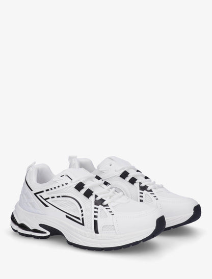 Baskets style running - Blanc - 4