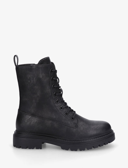 Boots en simili style rangers - Noir - 1